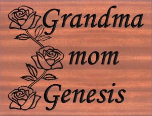 Grandma mom Genesis sign